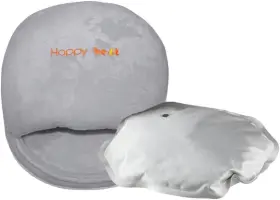 035823 Happy Heat Heated Foot Warmer Rechargeable Electric Cordless Feet Heater Under Desk Grey