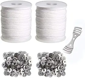 Happytakehome 714030694329 400 Ft Cotton Candle Wick 24 Ply Braided Making Wicks Spool 2
