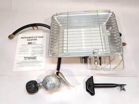 Harbor Freight 93164 15 000 Btu Infrared Heater Lp Propane Tank Top With Regulator