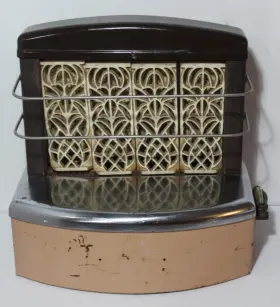 S-108 Hearth-glo Vintage Gas Space Room Heater Four Ceramic Radiant Brick Grates