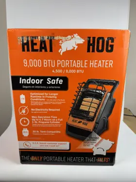 Hh-09snl-u Heat Hog 9 000 Btu Portable Propane Radiant Space Heater Indoor Outdoor - New