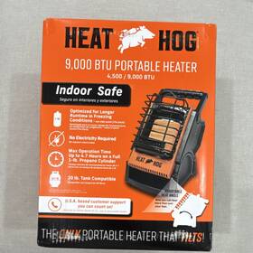 Heat Hog Hh-20ad-5 9000 Btu Portable Propane Heater 2-setting Dial Auto Shut-off 200sqft