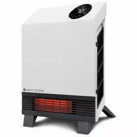 Heat Storm 445049045095 Portable Space Heater Infrared Quartz Floor To Wall Unit Remote Quiet 1 000 Watt