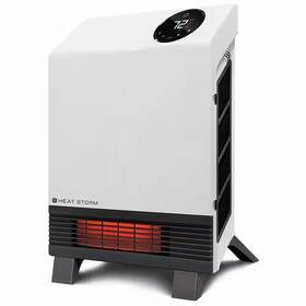 Heat Storm 726084831926 Portable Space Heater Infrared Quartz Floor To Wall Unit Remote Quiet 1 000 Watt