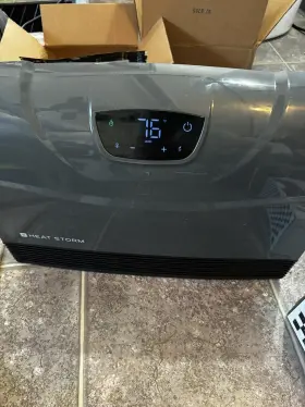 Hs-1500-phxg Heat Storm 1500w Electric Heater - Gray