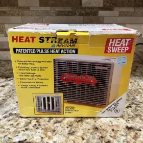30h21 Heat Stream Vintage Arvinair Sweep Space Heater In Original Box Tested Works