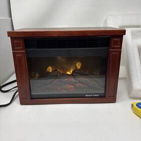 Heat Surge 30000726 Electric Fireplace Moveable Heater 1200w Model No Remote