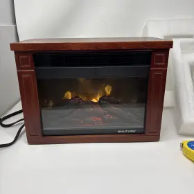 30000726 Heat Surge Electric Fireplace Moveable Heater 1200w Model No Remote