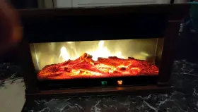 30000768 Heat Surge Moveable Heater Electric Fireplace 1200w Model With Remote