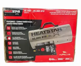 Hs85qfav Heatstar 115v 3a 50000 - 85000 Btu Portable Propane Forced Air Heater
