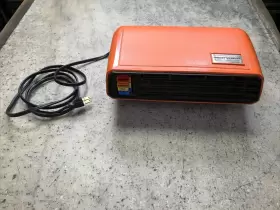Jh-600 Heatwave Vtg Intermatic Space Heater Electric Portable Retro Orange Works