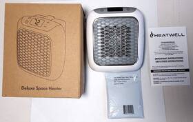 Heatwell 735541210228 Wall Unit Delux Personal Space Heater White New Open Box
