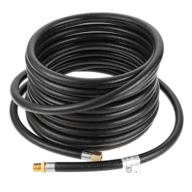 Hicello 653334439901 25ft Propane Hose Extension With G1/4 Inch Female Ball Flare And 1/4 Male Npt Thre