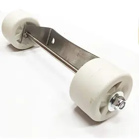 Hiland 872313159078 Patio Heater Replacement Wheels Kit Durable Plastic Easy Mobility Bracket Includ