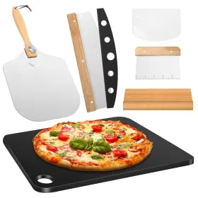 B-77302 Hisencn 13 Inch Ceramic Pizza Steel For Home Ovens - 20x Faster Heating Crispy C