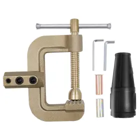 T000007 Hitbox 400a Welding Ground Clamp Solid Brass 0.75kg Heavy Duty Industrial Use Tool