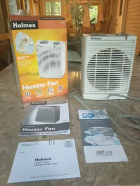Hfh111 Holmes Compact Heater Fan Model Portable 3 Settings High Low Tested