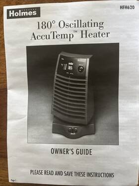 Holmes Hfh620 180 Oscillating Accutemp Heater