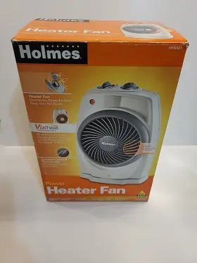 Hfn421 Holmes Power Heater Fan Hfn421. Viziheat. Thermostat Controled Swivel Base