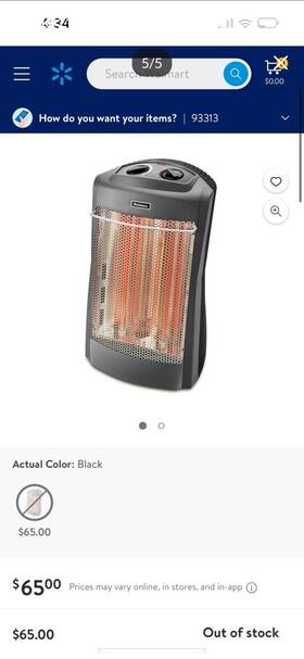 Holmes Hqh341 1500w Quartz Tower Heater In Grey