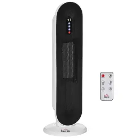 Homcom 196393002438 Ceramic Space Heater Indoor Tower 45 Degree Oscillation Remote Con