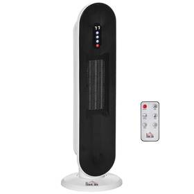Homcom 196393060773 Compact Oscillating Space Heater - Portable Electric 45-degree Heat