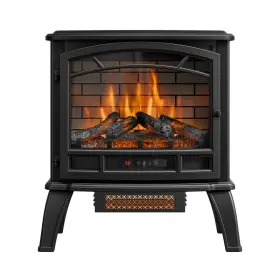 Mo1247stv-25-100 Home Insights 24 Inch Black Electric Stove Infrared 5200 Btu Adjustable Remote Digital Room Warmer