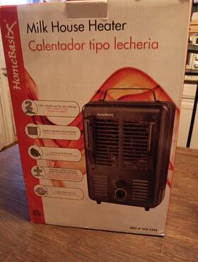Homebasix 552-4350 Milk House Heater 1300 And 1500w Also Fan - Only Mode