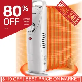 Df-600h1-7 Homeleader Mini Oil Filled Heater Space Radiant With Adjustable Thermostat