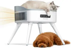 Homerunpet 705353715457 Pet-safe Space Heater With Heated Cat Bed - 2-in-1 Ceramic For