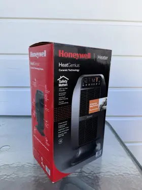 Hce840 Honeywell Heatgenius Portable Ceramic Heater Digital Timer Auto Shut-off Black