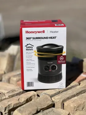 Hff360w Honeywell 360 Surround Portable Heater Fan Forced Adjustable Heat Black