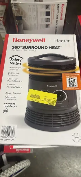 Hhf360wwmv1 Honeywell 360 Surround Heater Personal Bedroom Or Office Space White