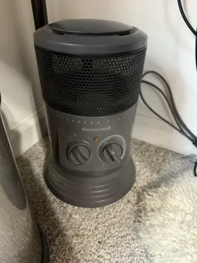 2-heat Honeywell Hz-045 Surround Heat Portable Heater 1500w Oscillating Gray