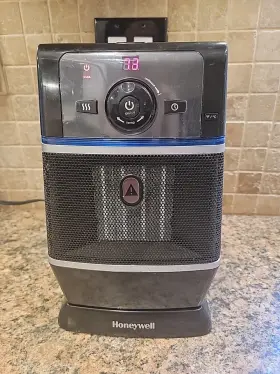 Hz370bp Honeywell Ceramic Heater Black Oscillating