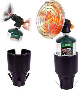 Hotdevil 810171580368 Portable Golf Cart Heater Propane 4100btu Power With Cup Holder For Gara