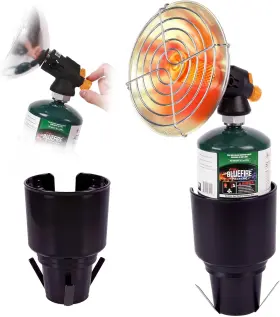 Hotdevil 810171580368 Portable Golf Cart Heater Propane 4100btu Power With Cup Holder For Gara
