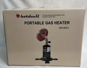 Hd-6001 Hotdevil Outdoor Propane Heater Portable 6200btu Power Control Valve Holder