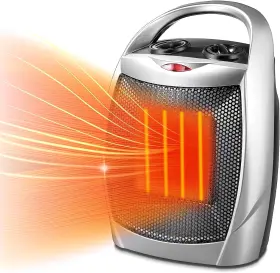Ptc-902a Hussar Kismile Small Electric Space Heater Ceramic Portable Fan For