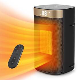 Idoo I-hah01 Ceramic Space Heater 1500w Remote Control 1-24h-timer With Thermostat