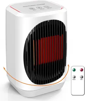 Qn-02 Ifty Small Space Heater For Indoor Use Portable Electric Heaters With White