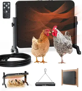 200w Ilojust F003 Smart Chicken Coop Heater With Thermostat Radiant Heat Panel Adjustab