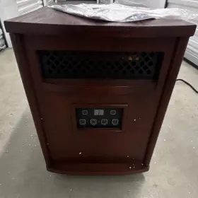 Fh1500-wf2 Infrared Heater Wood Cabinet Electric 120v Digital Display Timer