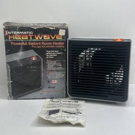 Intermatic 036881073659 Vintage Heatwave Powerful Instant Room Heater Model Jh200 1500w