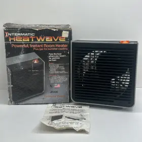 1500w Intermatic 036881073659 Vintage Heatwave Powerful Instant Room Heater Model Jh200