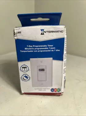 Ej600 Intermatic 078275127876 120 Volt Indoor Digital Astro In-wall Timer White Med