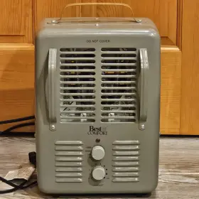 06201 Intertek 16 Inch Gray Best Comfort # Adjustable 1300 1500 Watt 120 Volt Heater