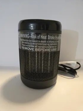 Dc208hr Intertek Portable Electric Space Heater Black Timer Auto Shut-off