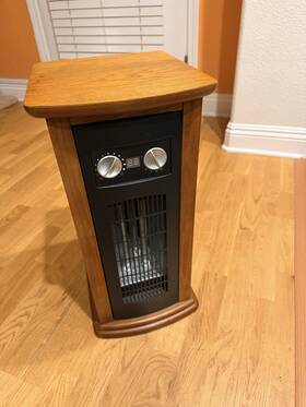 Intertek Ls21-2w-iqt Infrared Portable Heater 1500w Wood Cabinet