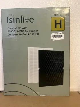 5500-2 Isinlive 769135002142 Hepa Replacement Filter H 116130 For Winix Air Purifier And